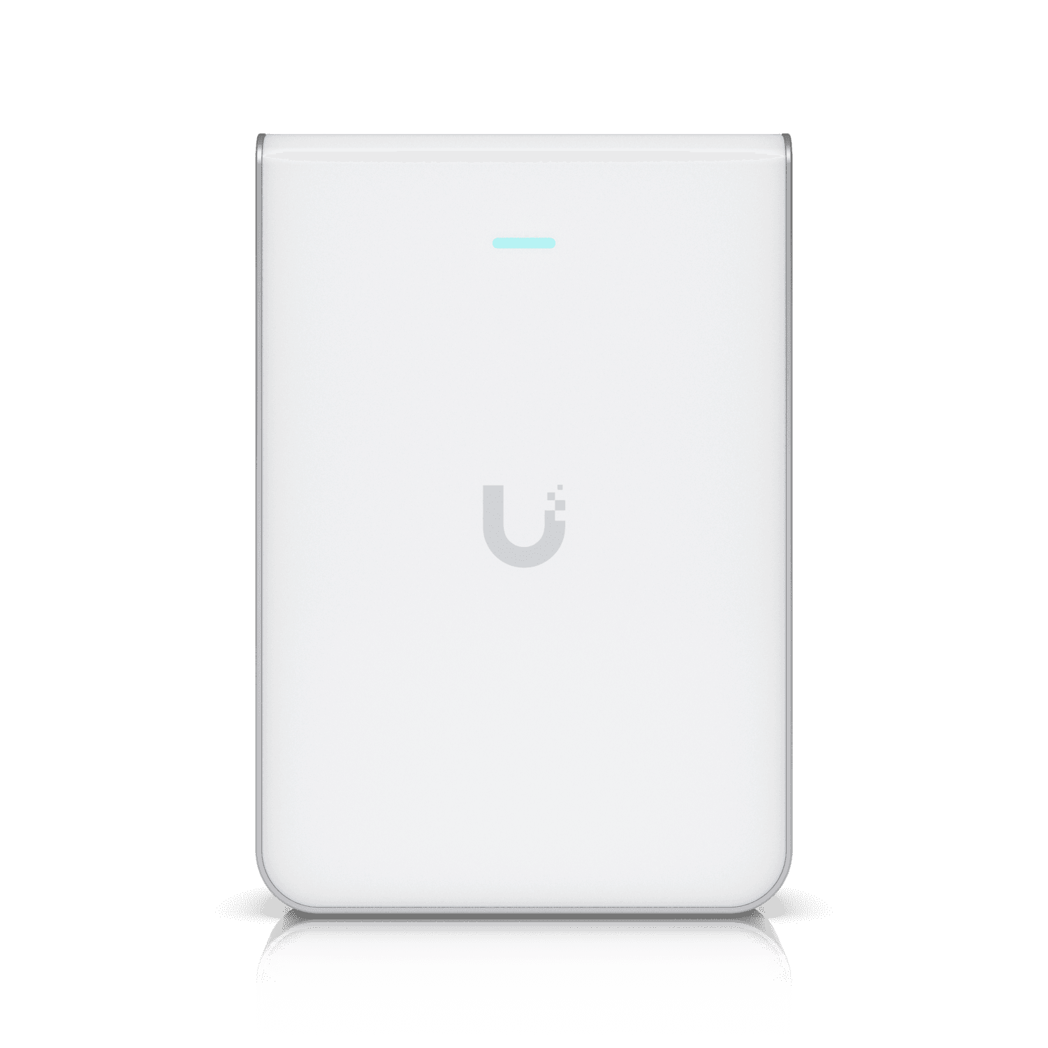 UniFi U7 Pro Wall — WiFi 7 mural avec switch 4 ports GbE intégré et PoE passthrough. Distribué par UBSM au Maroc.