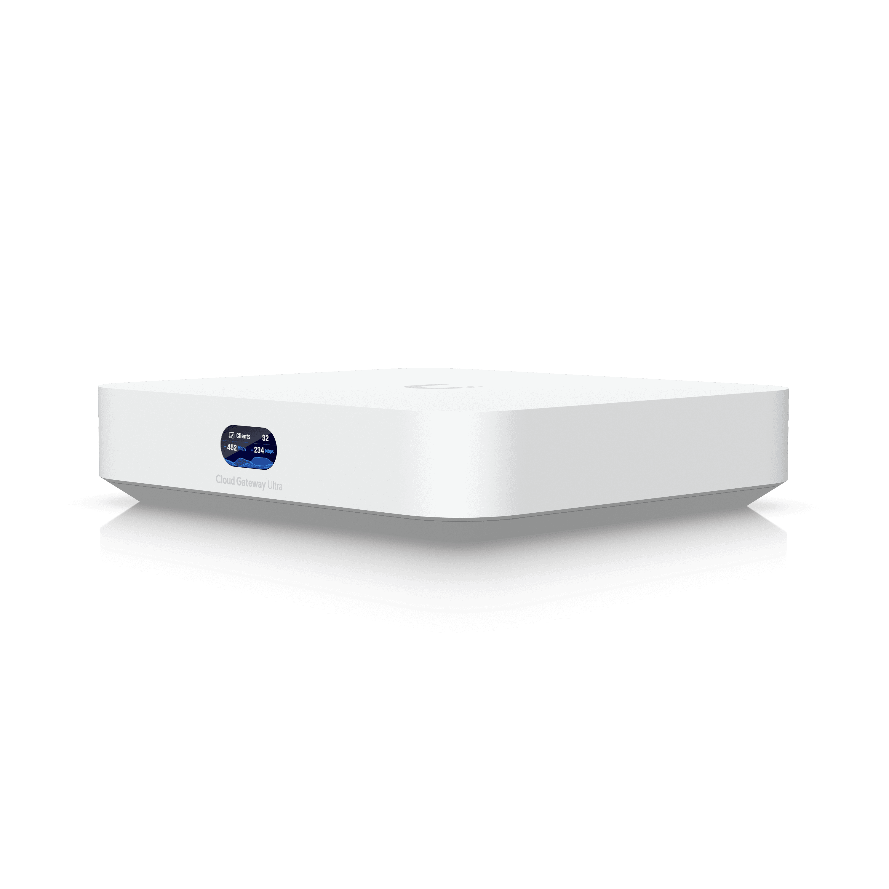 UniFi Cloud Gateway Ultra — Passerelle cloud compacte 1 Gbps avec IPS/IDS, pour jusqu'à 300 appareils. Disponible chez UBSM, distributeur Ubiquiti au Maroc.