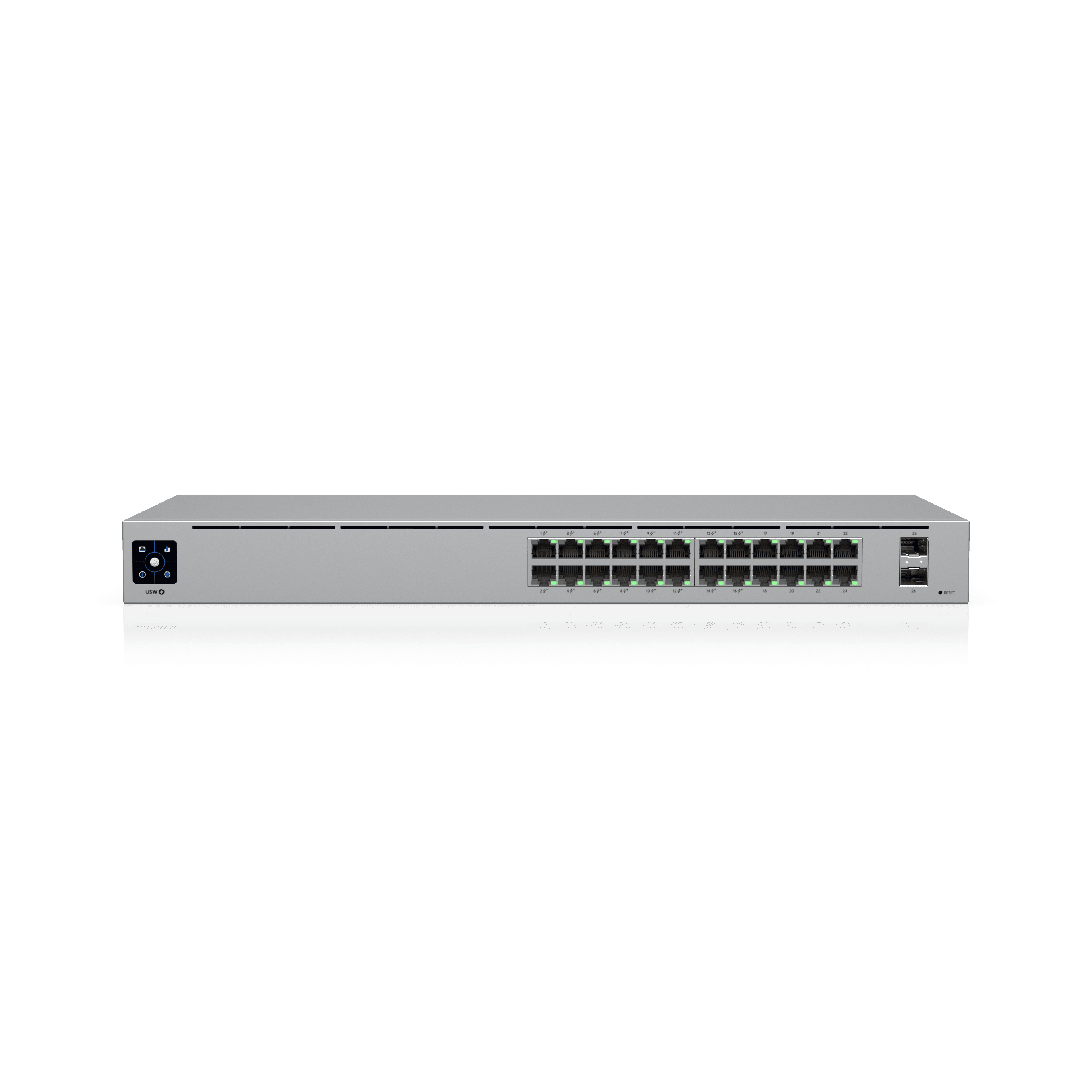 UniFi Switch Standard 24 PoE — Switch 24 ports gigabit dont 16 PoE+, 2 SFP. Disponible chez UBSM, distributeur Ubiquiti au Maroc.