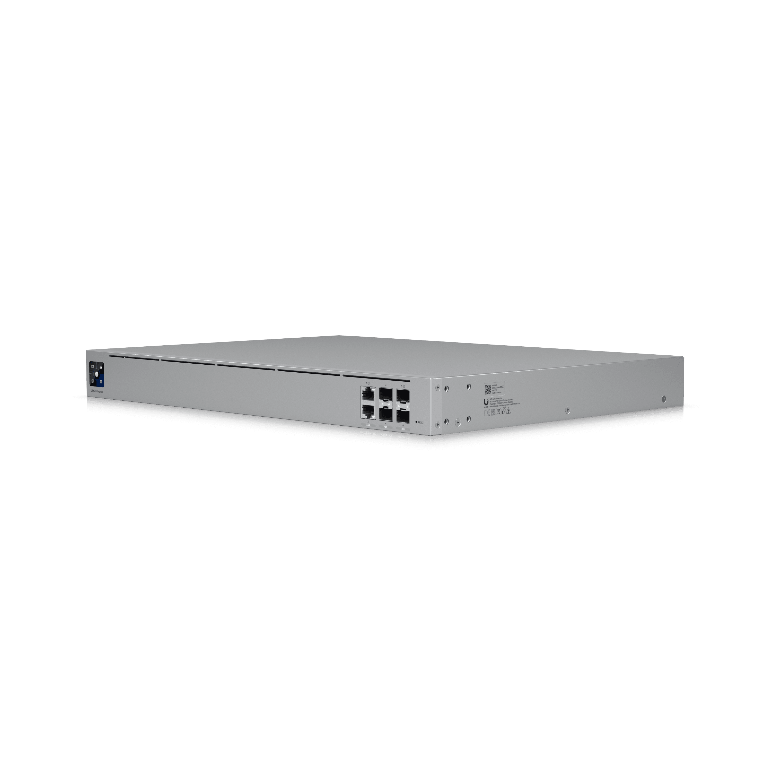 UniFi Enterprise Gateway — Passerelle 10G WAN pour sites d'entreprise et routage avancé. Disponible chez UBSM, distributeur Ubiquiti au Maroc.