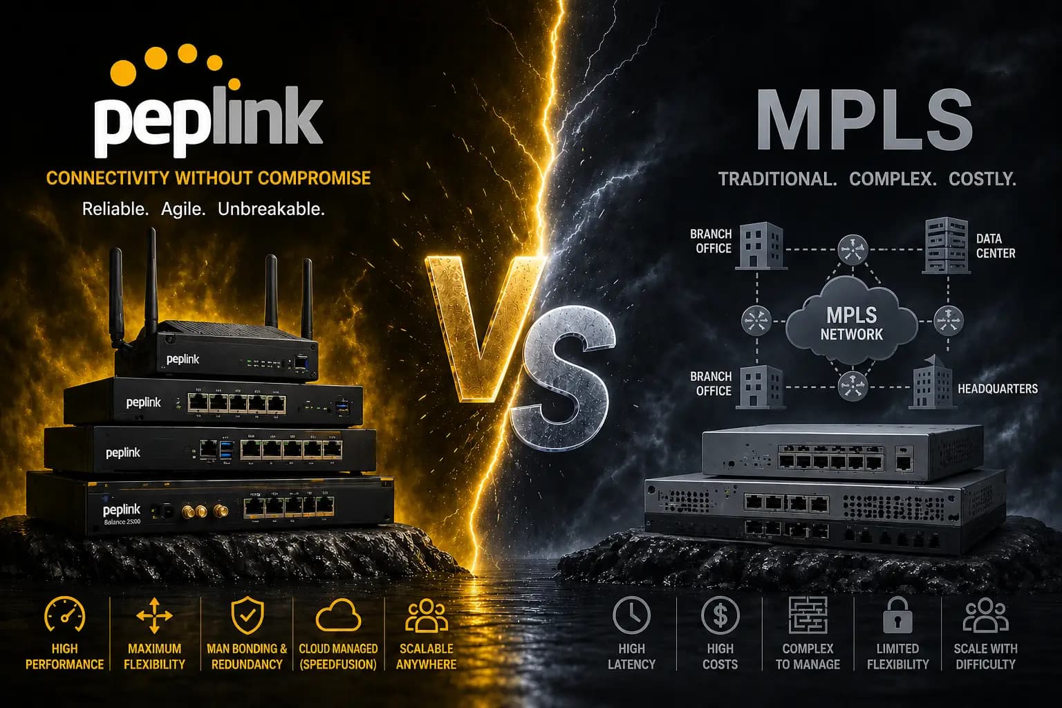 Peplink SD-WAN vs solutions traditionnelles : le choix des entreprises multi-sites au Maroc