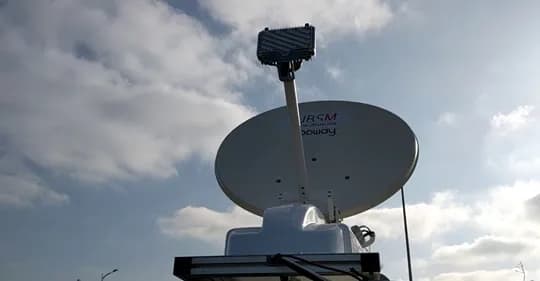 Tests de l'antenne VSAT automatique : validation terrain par UBSM
