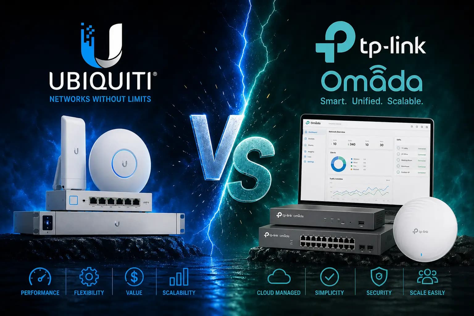 Ubiquiti vs TP-Link Omada au Maroc : quel WiFi entreprise choisir ?