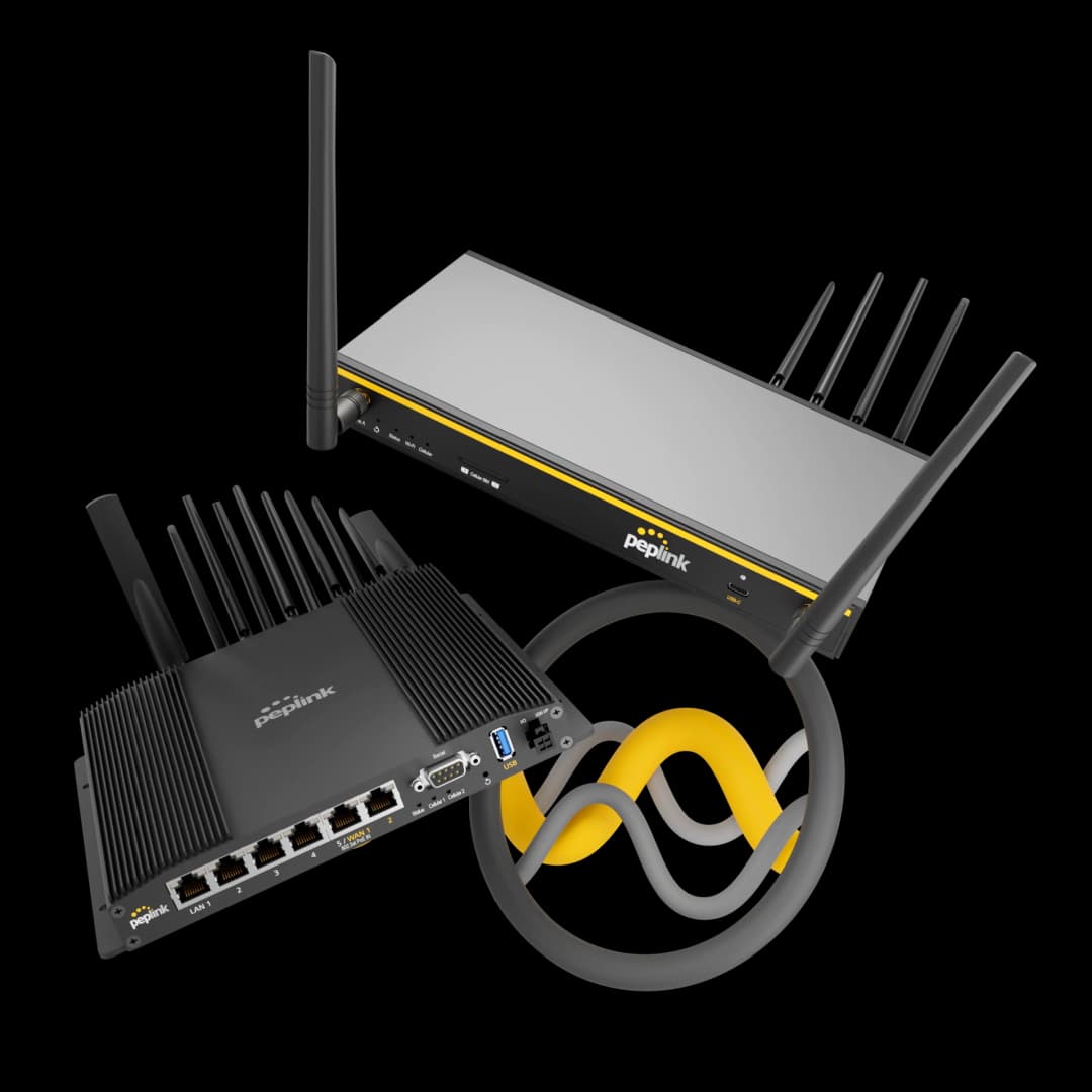 Routeurs Peplink SD-WAN multi-WAN et câble SpeedFusion bonding — UBSM distributeur Maroc