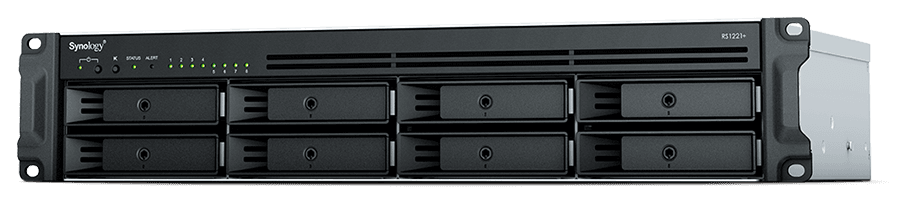 RackStation RS Series — NAS rack entreprise : évolutif jusqu'à 530 To, iSCSI, haute disponibilité. Distribué par UBSM au Maroc.