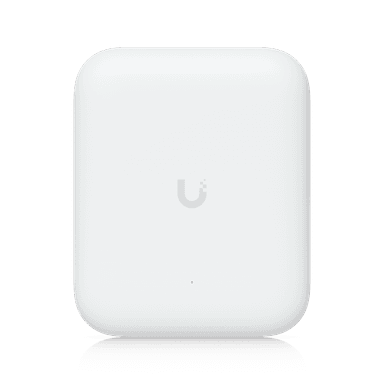 UniFi U7 Outdoor — Point d'accès WiFi 7 extérieur IP67 avec antenne directionnelle haute portée. Disponible chez UBSM au Maroc.