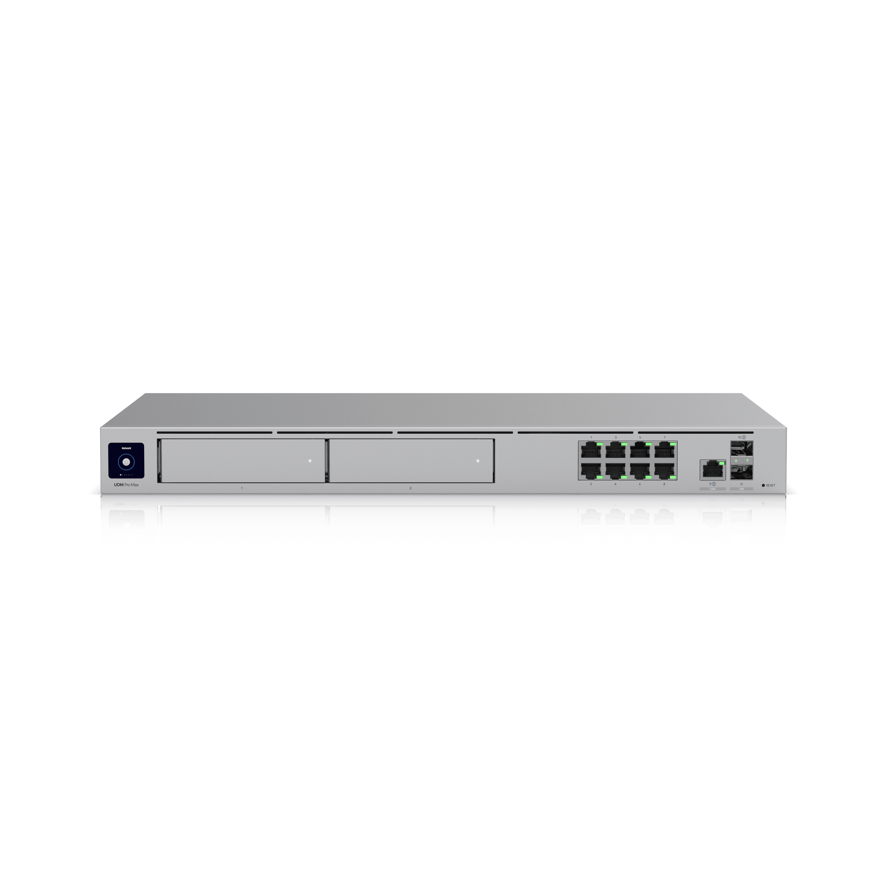 UniFi Dream Machine Pro Max — Version haute performance de l'UDM-Pro, cache NVMe et IDS/IPS étendu. Disponible chez UBSM, distributeur Ubiquiti au Maroc.