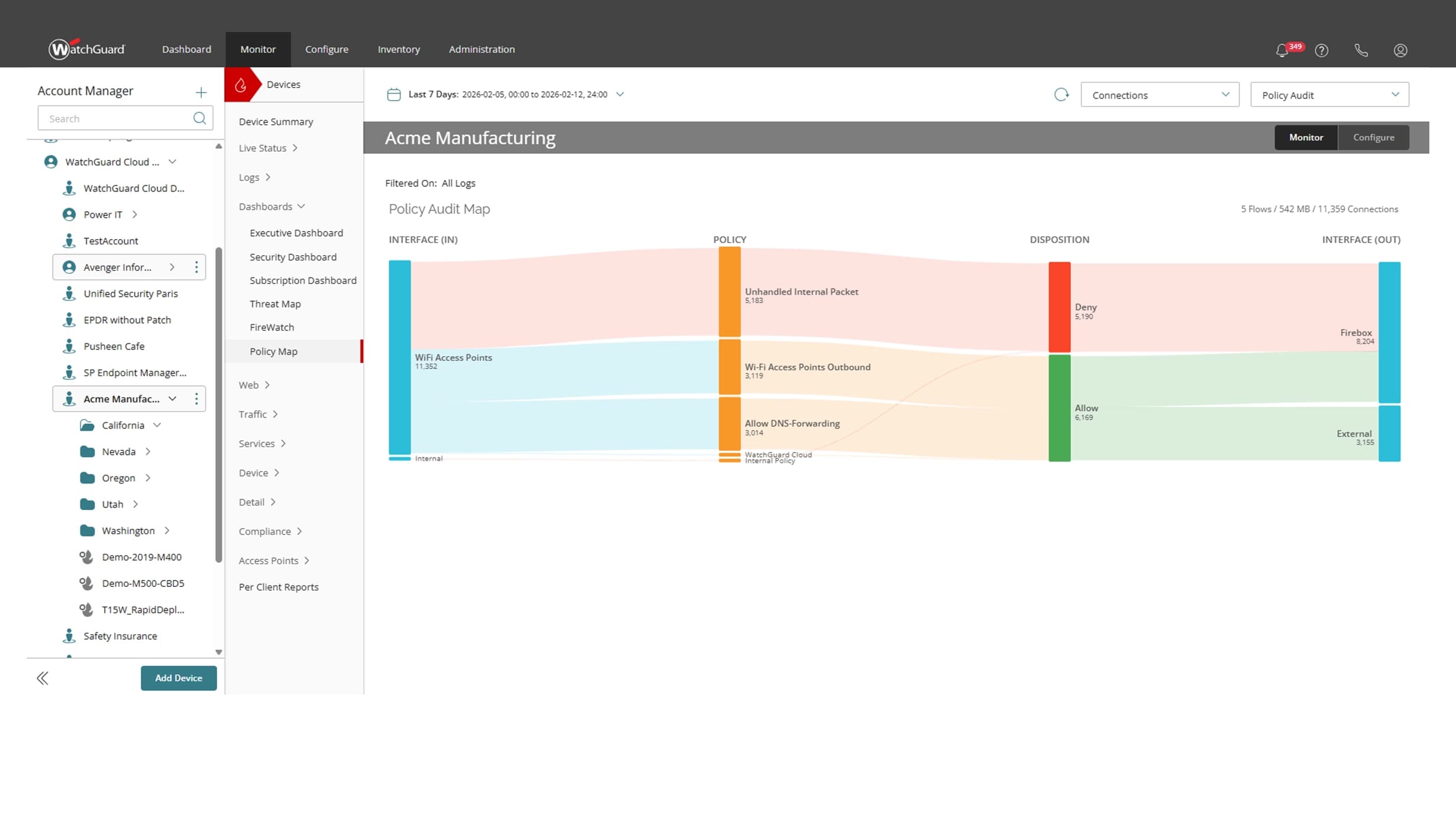 WatchGuard Cloud spécifications techniques — Plateforme Cloud WatchGuard Maroc