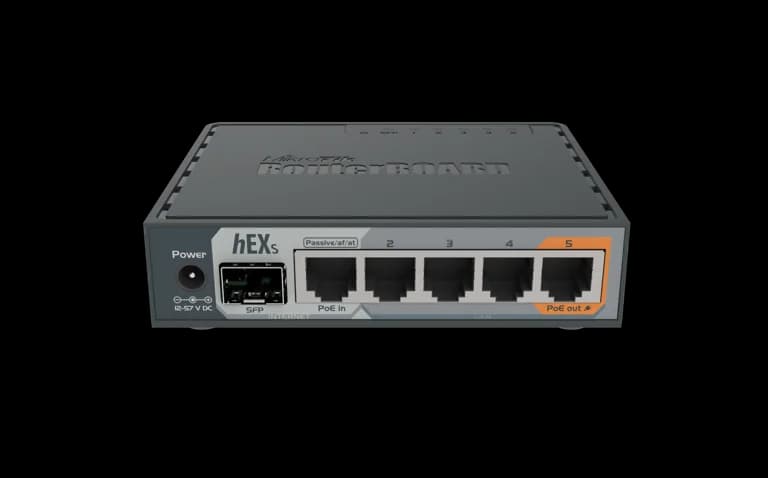 hEX S (RB760iGS) — Routeur Gigabit + SFP | MikroTik hEX S (RB760iGS) — Routeur Gigabit compact avec port SFP et PoE-out