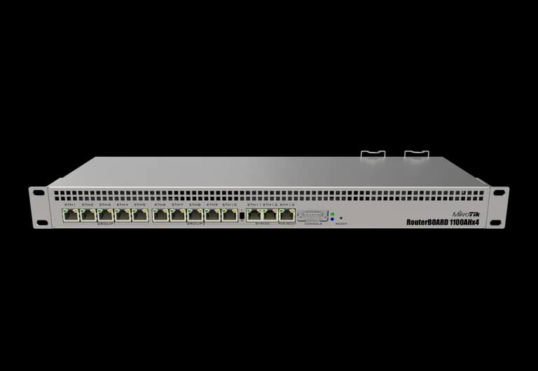 RB1100AHx4 — Routeur ISP Rack | MikroTik RB1100AHx4 — Routeur rackmount 13 ports Gigabit quad-core RouterOS Level 6
