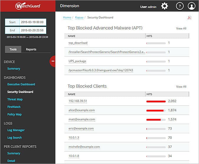 Dimension™ applications | WatchGuard Maroc Dimension™ WatchGuard — cas d'usage en entreprise au Maroc