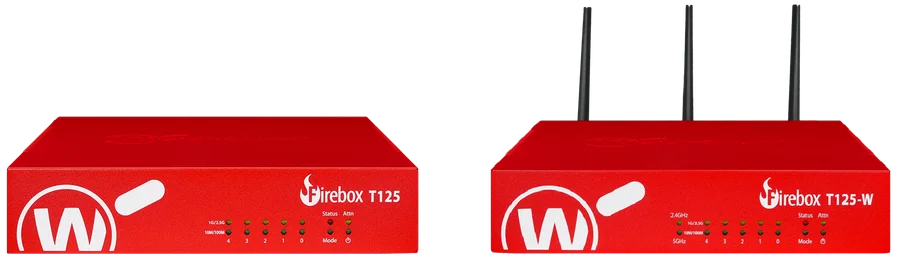 WatchGuard Firebox T125 et T125-W — Firewall UTM compact pour PME, vue face avant